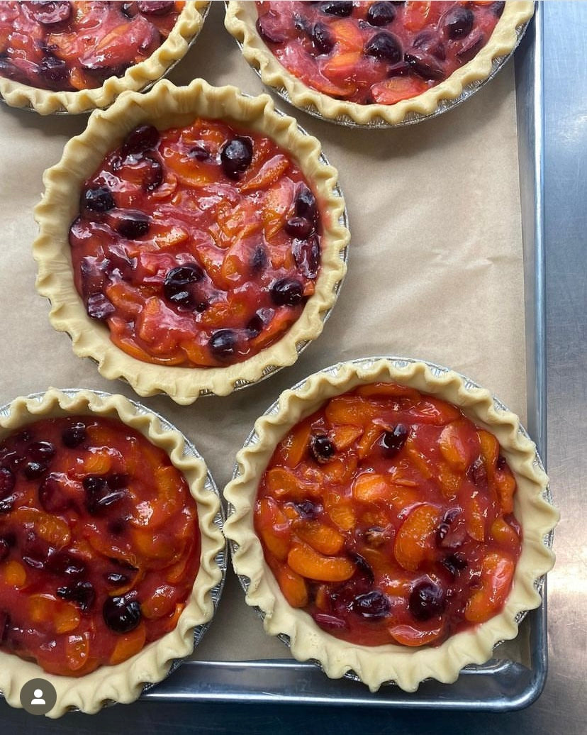 Apricot Cherry Crumble