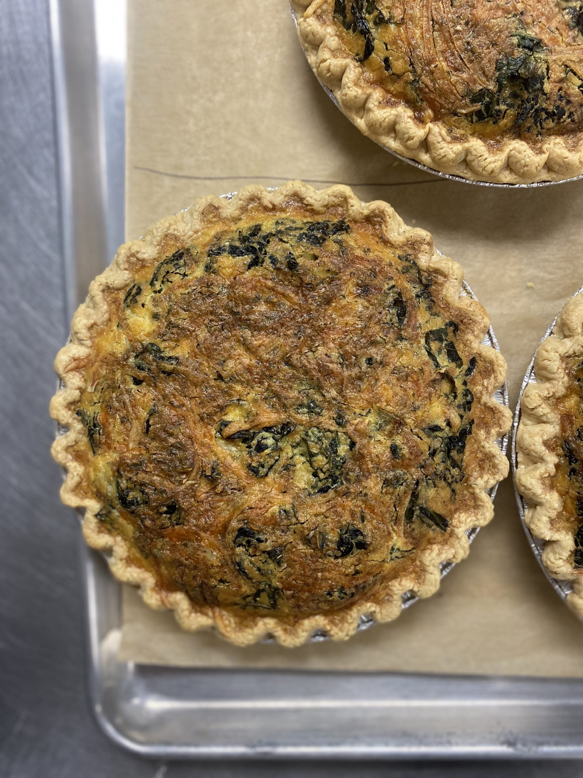 Spinach & Goat Cheese Quiche
