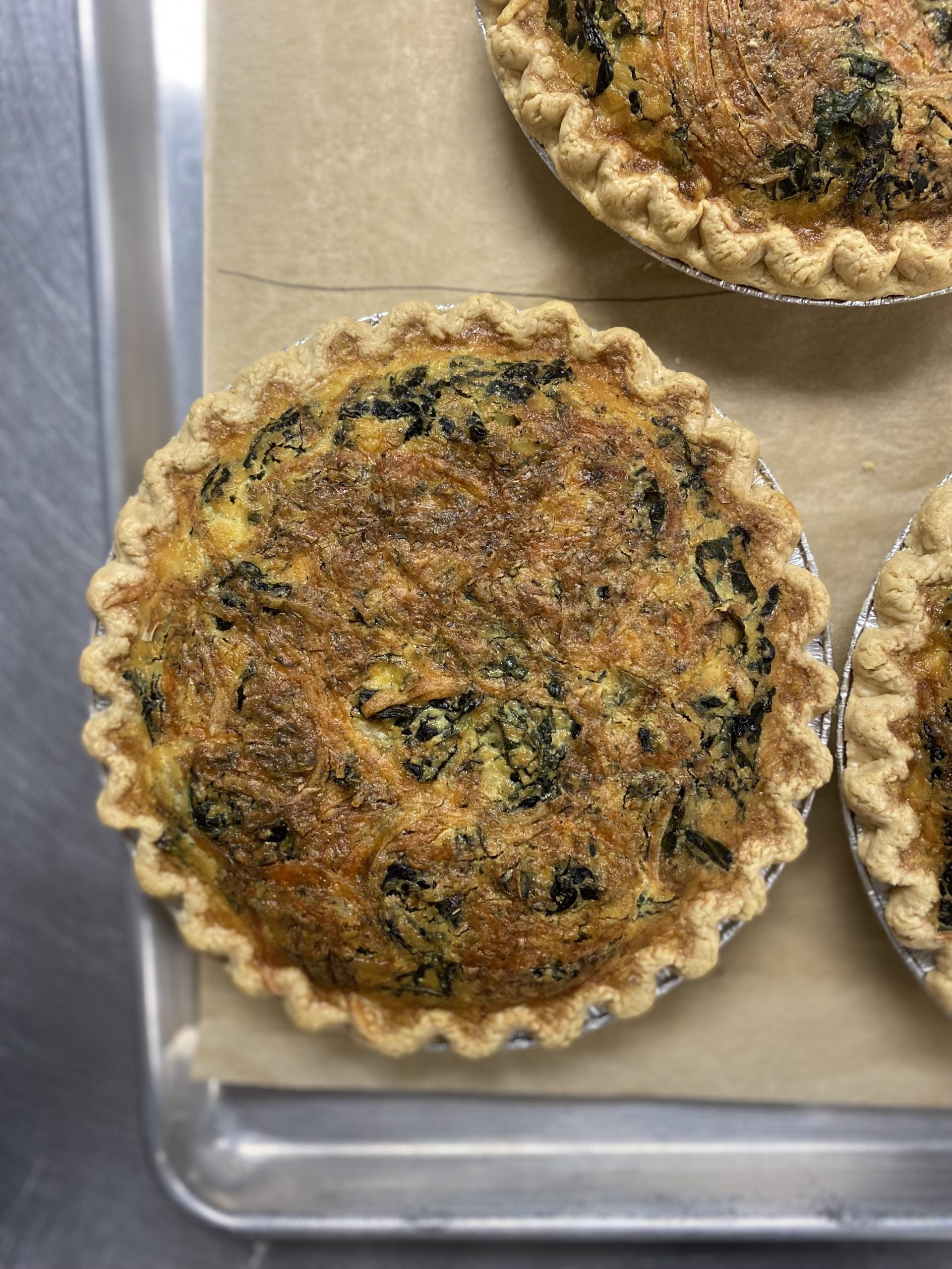 Sausage, Kale, & Swiss Quiche