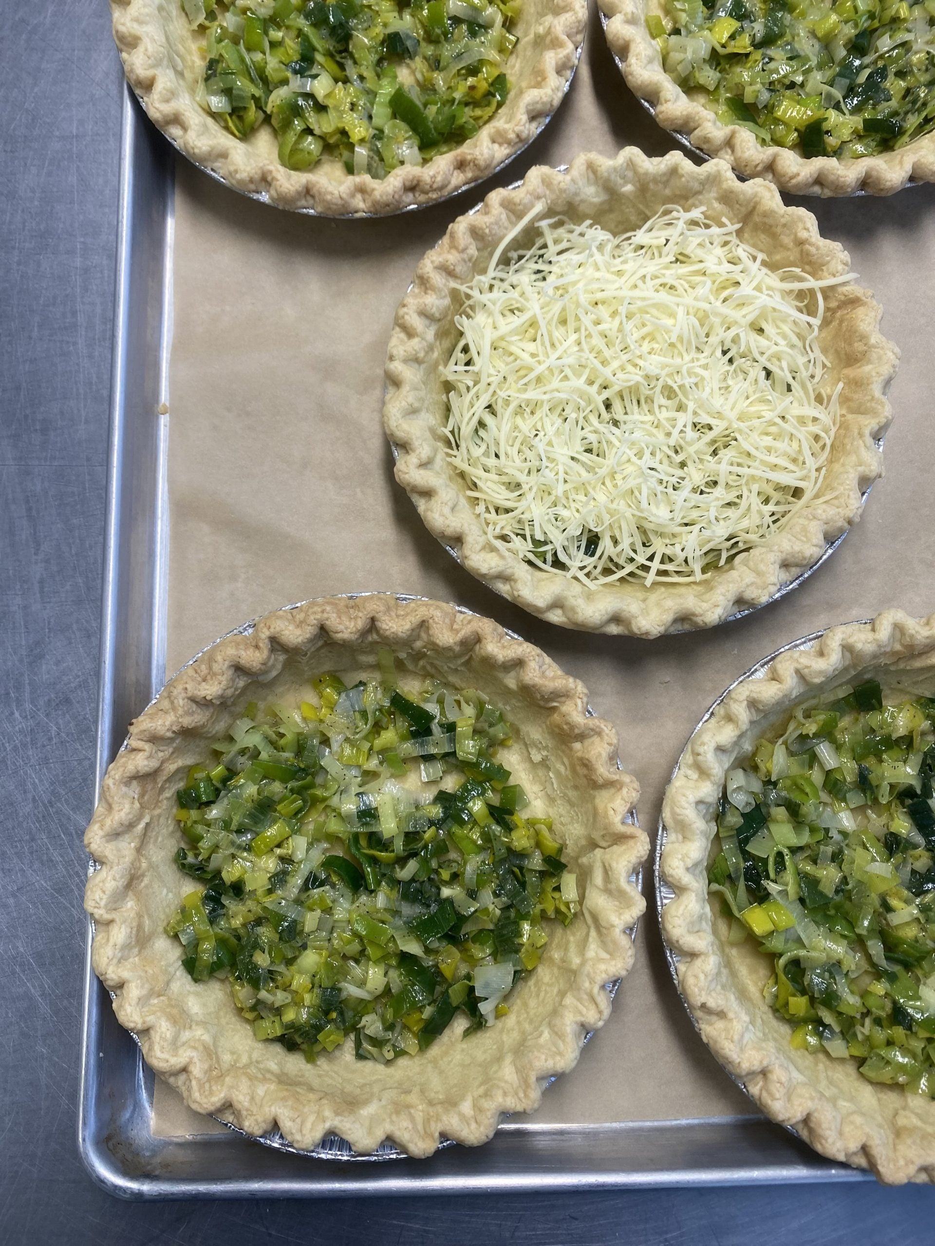 Leek & Gruyere Quiche